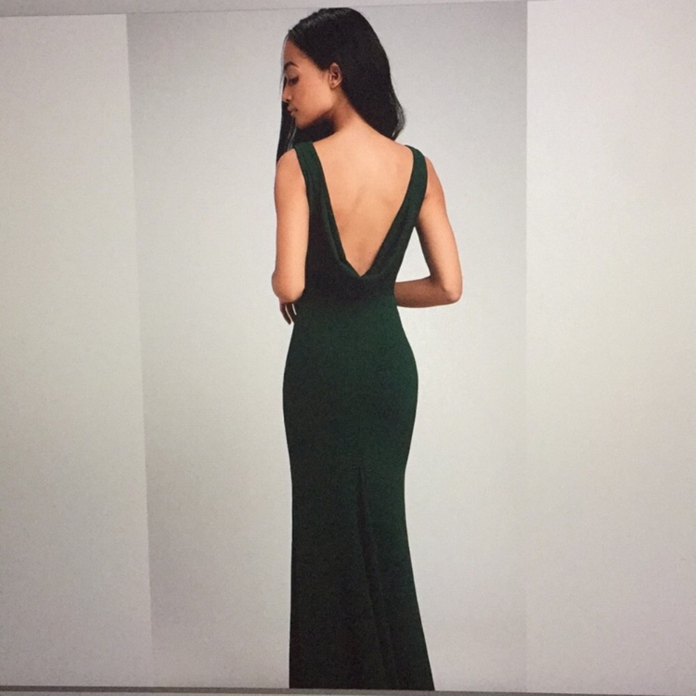 Call My Name Hunter Green Backless Maxi Dress